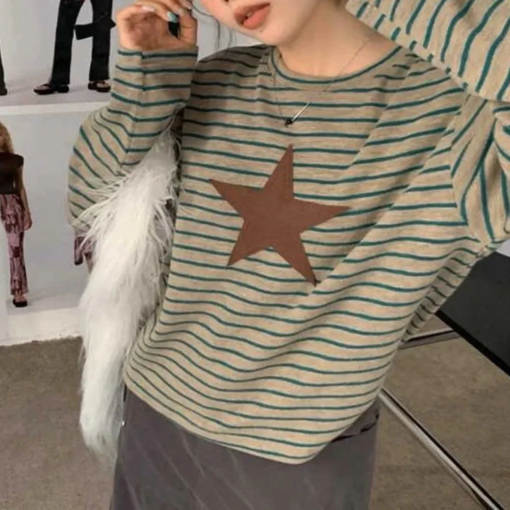 Indie Kid Star Striped Long Tee — view 3 Indie Kid Star Striped Long Tee — view 3