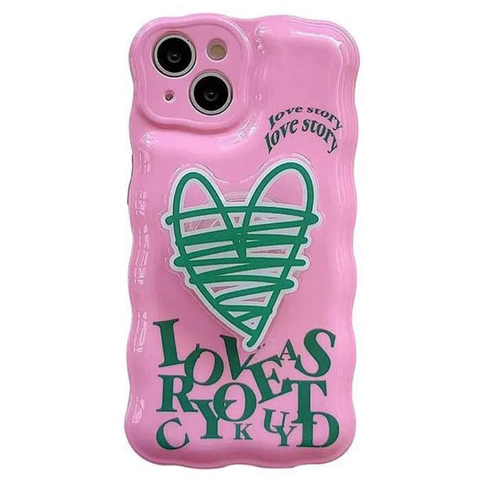 Love Story Heart iPhone Case — view 1 Love Story Heart iPhone Case — view 1