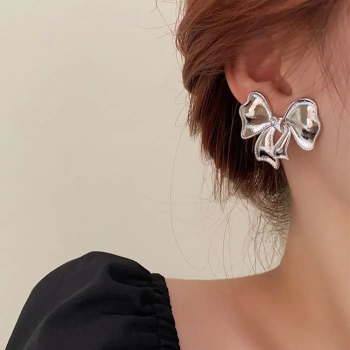 Coquette Bow Earrings — view 2 Coquette Bow Earrings — view 2
