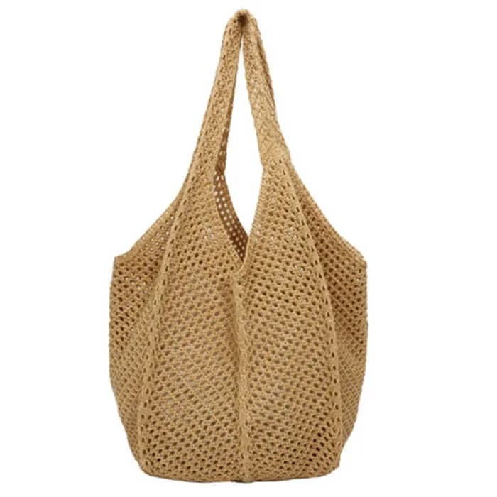 Bow Crochet Tote Bag — view 2 Bow Crochet Tote Bag — view 2