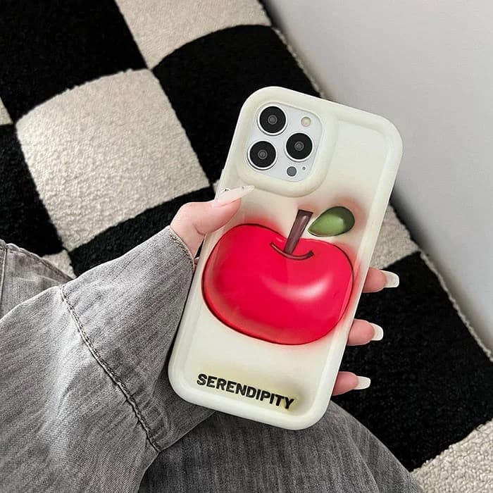 Red Apple iPhone Case — view 2 Red Apple iPhone Case — view 2