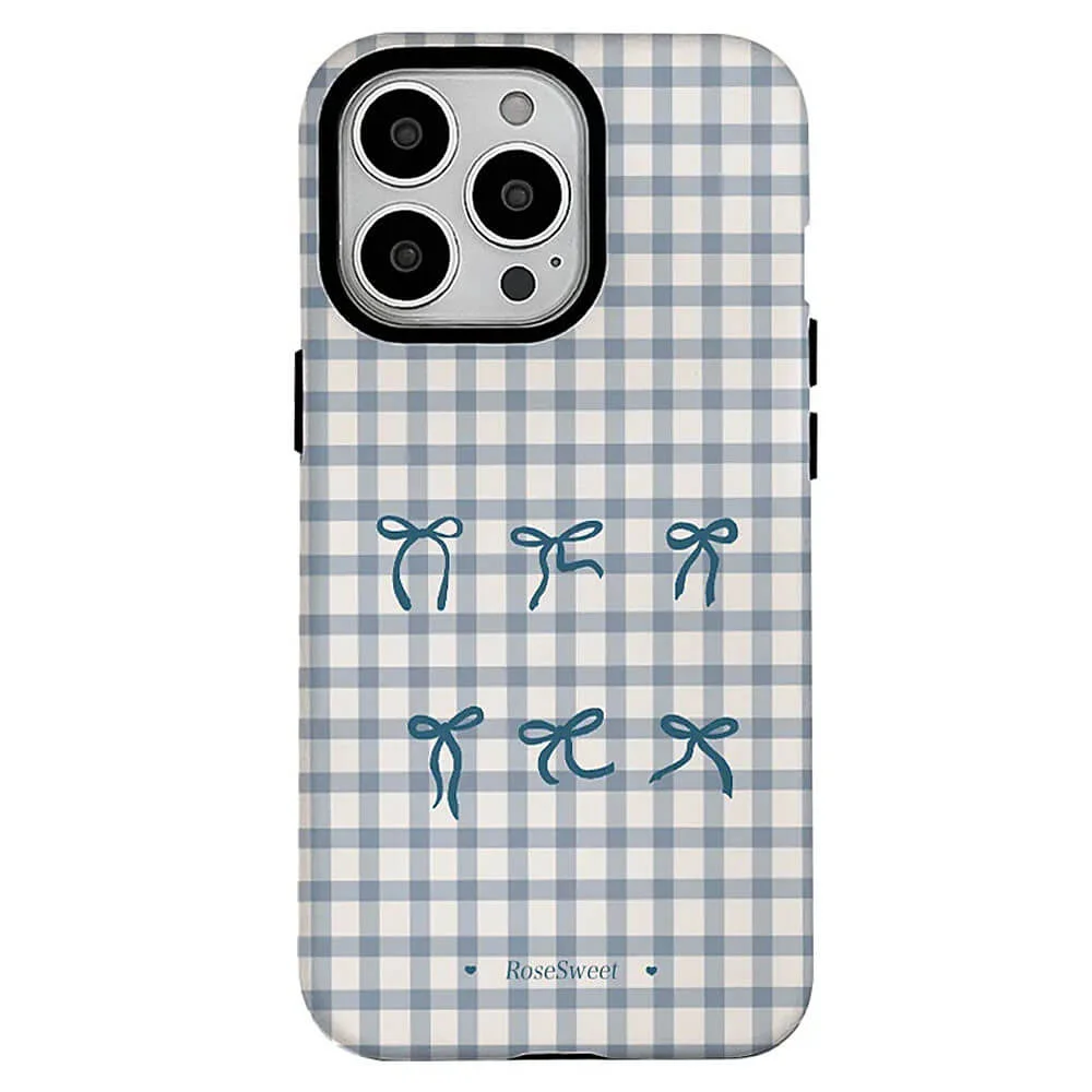 Gingham Bows iPhone Case — view 1 Gingham Bows iPhone Case — view 1