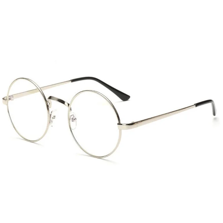 Geeky Round Clear Lens Glasses — view 2 Geeky Round Clear Lens Glasses — view 2