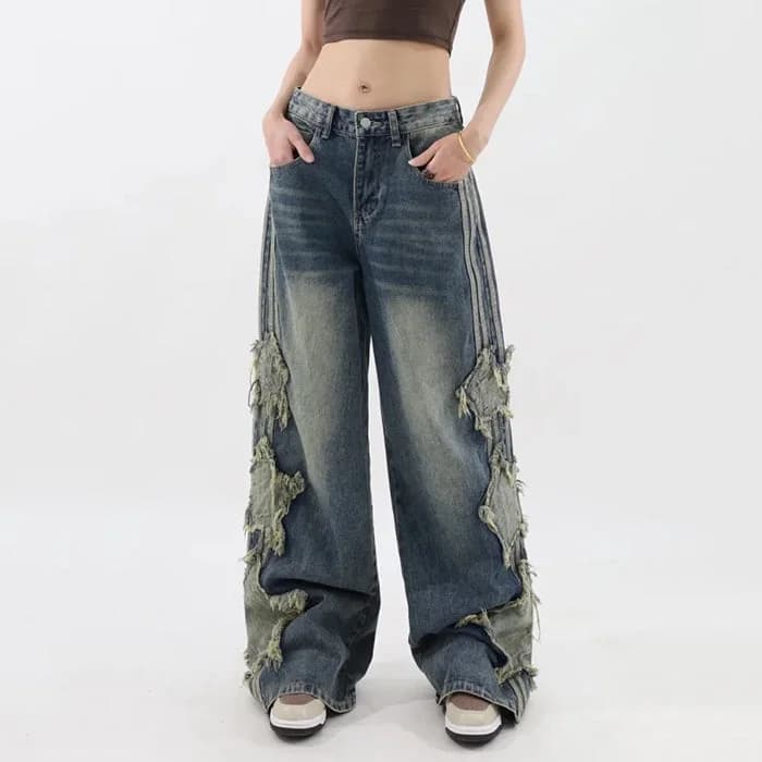 Side Stripe Star Jeans — view 2 Side Stripe Star Jeans — view 2