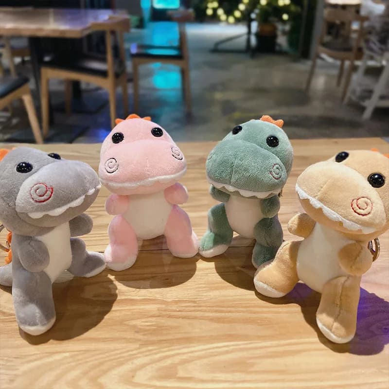 Plush Dinosaur Keychain — view 2 Plush Dinosaur Keychain — view 2