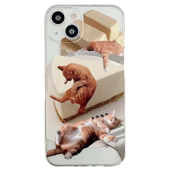 Lazy Cat iPhone Case — view 1 Lazy Cat iPhone Case — view 1