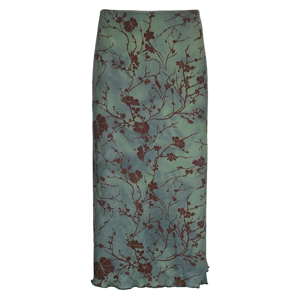 Fairycore Aesthetic Midi Skirt — view 1 Fairycore Aesthetic Midi Skirt — view 1