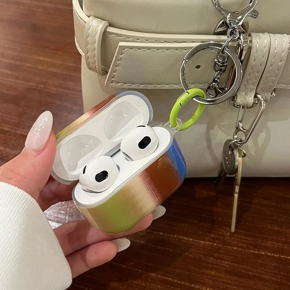 Autumn Feels Striped AirPods Case — view 2 Autumn Feels Striped AirPods Case — view 2