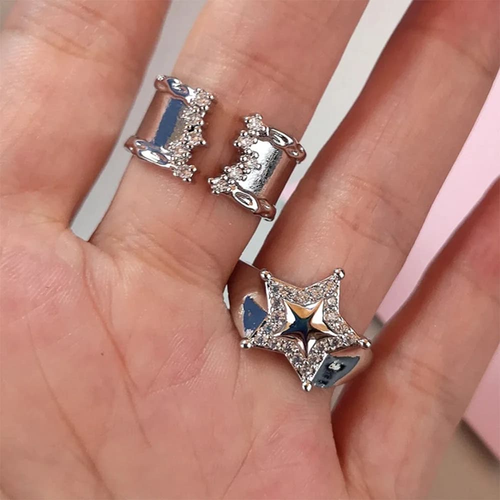 Stargirl Aesthetic Ring Set — view 2 Stargirl Aesthetic Ring Set — view 2