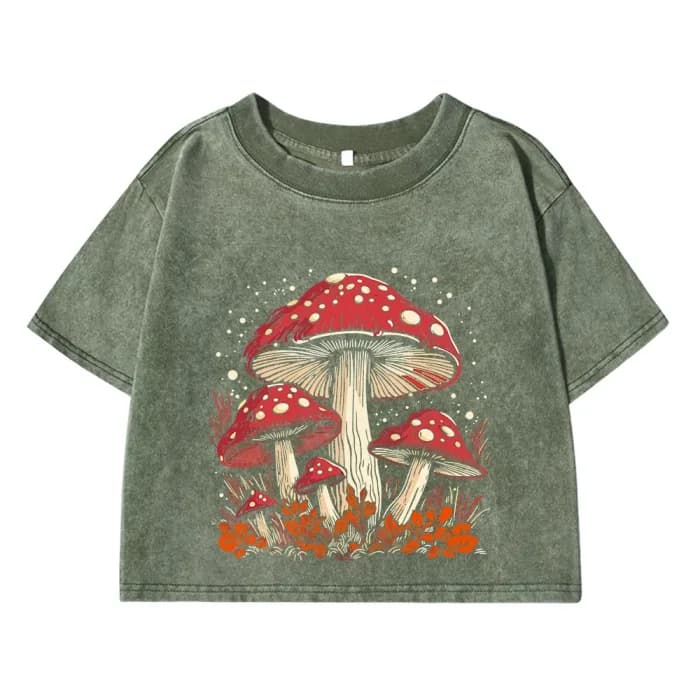 Loose Cotton Crop Top — view 1 Loose Cotton Crop Top — view 1