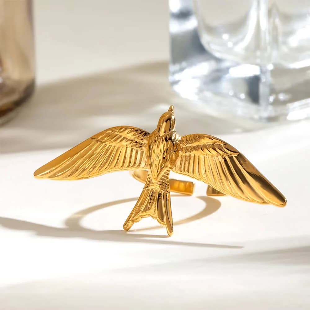 Flying Bird Aesthetic Ring — view 2 Flying Bird Aesthetic Ring — view 2