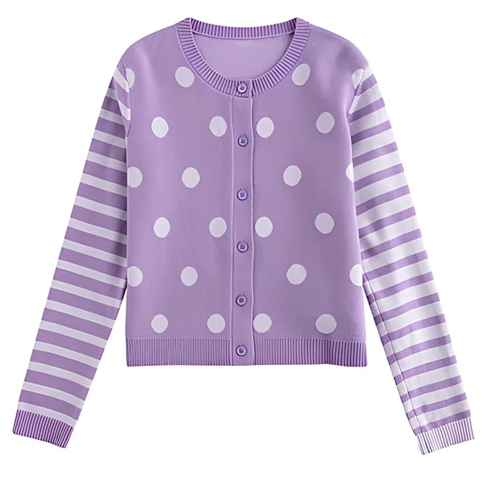 Gossip Team Polka Dot Cardigan — view 1 Gossip Team Polka Dot Cardigan — view 1