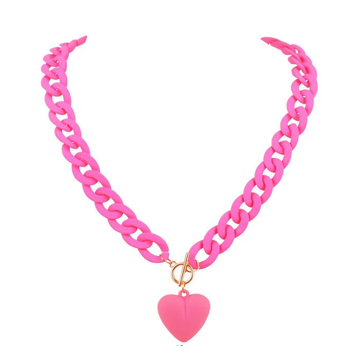 Pastel Heart Necklace — view 1 Pastel Heart Necklace — view 1
