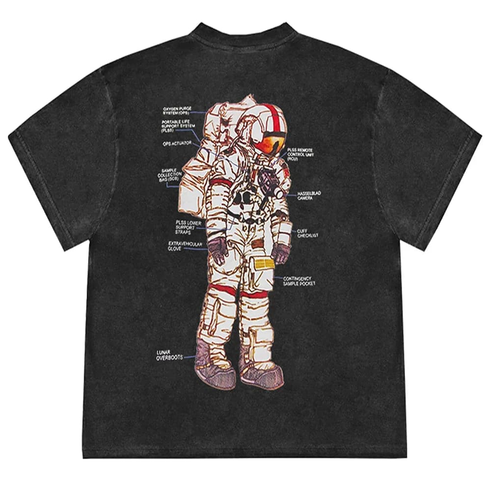 Space Mission Oversized T-Shirt — view 1 Space Mission Oversized T-Shirt — view 1