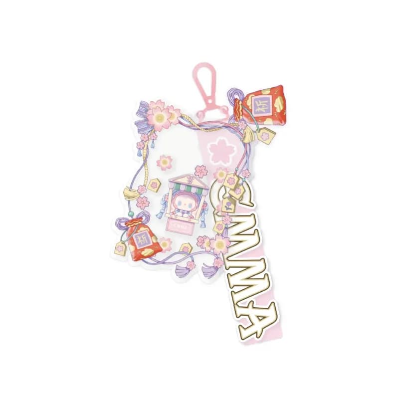 MJ Studio: Emma Secret Forest Cherry Blossom Series Shaker Keychain - Pink Petals — view 2 MJ Studio: Emma Secret Forest Cherry Blossom Series Shaker Keychain - Pink Petals — view 2