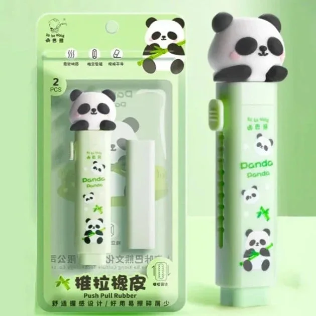 Cute Panda Rubber Eraser — view 1 Cute Panda Rubber Eraser — view 1