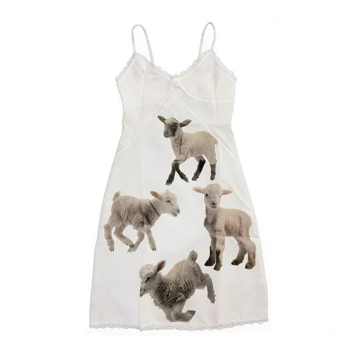 Soft Girl Sheep Slip Dress — view 1 Soft Girl Sheep Slip Dress — view 1