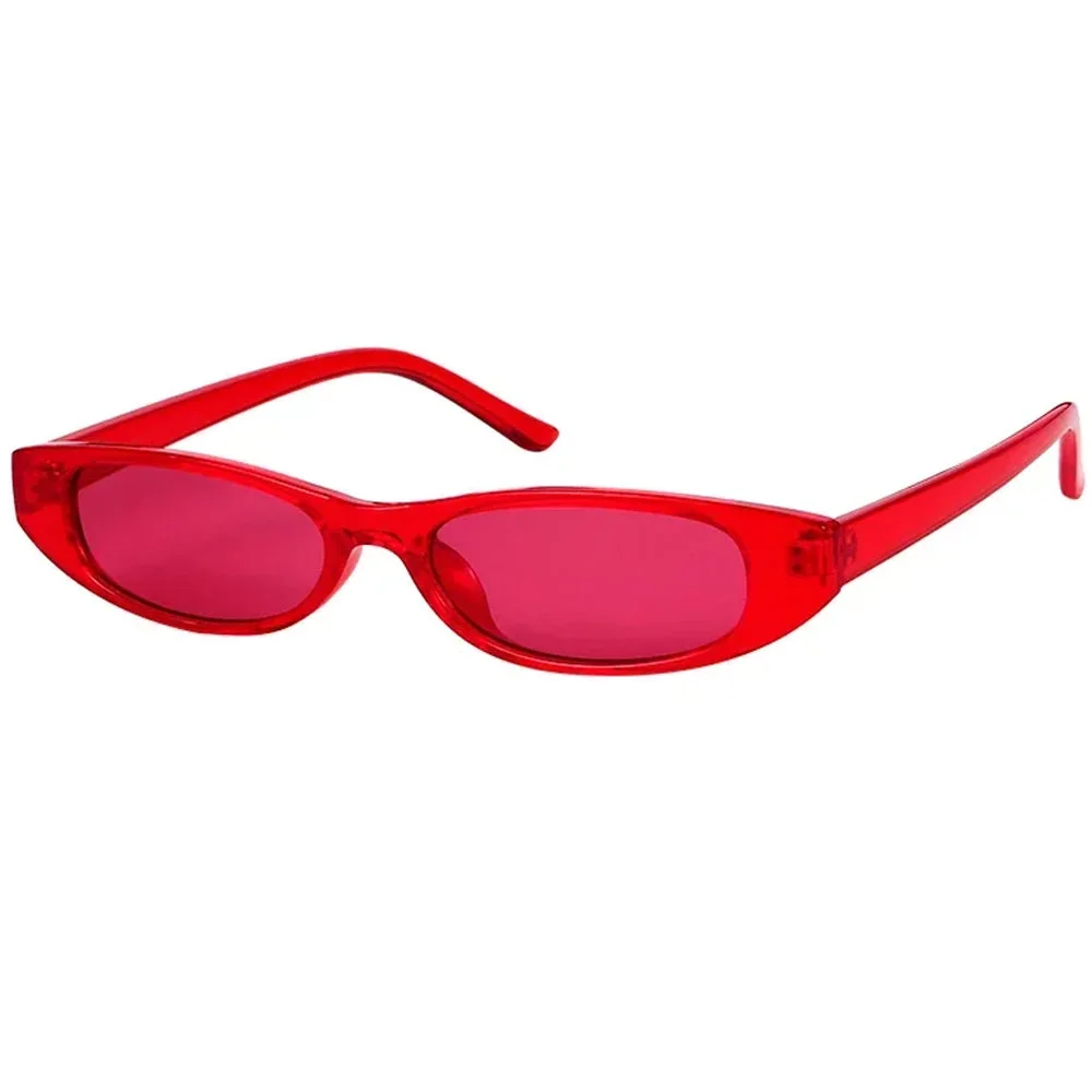 Y2K Skinny Oval Sunglasses — view 1 Y2K Skinny Oval Sunglasses — view 1