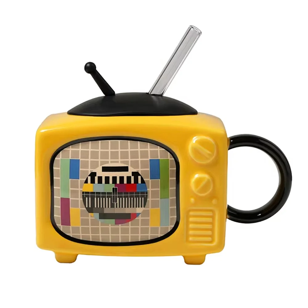 Vintage TV Ceramic Mug — view 2 Vintage TV Ceramic Mug — view 2