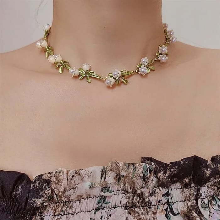 Lily Of The Valley Choker — view 2 Lily Of The Valley Choker — view 2