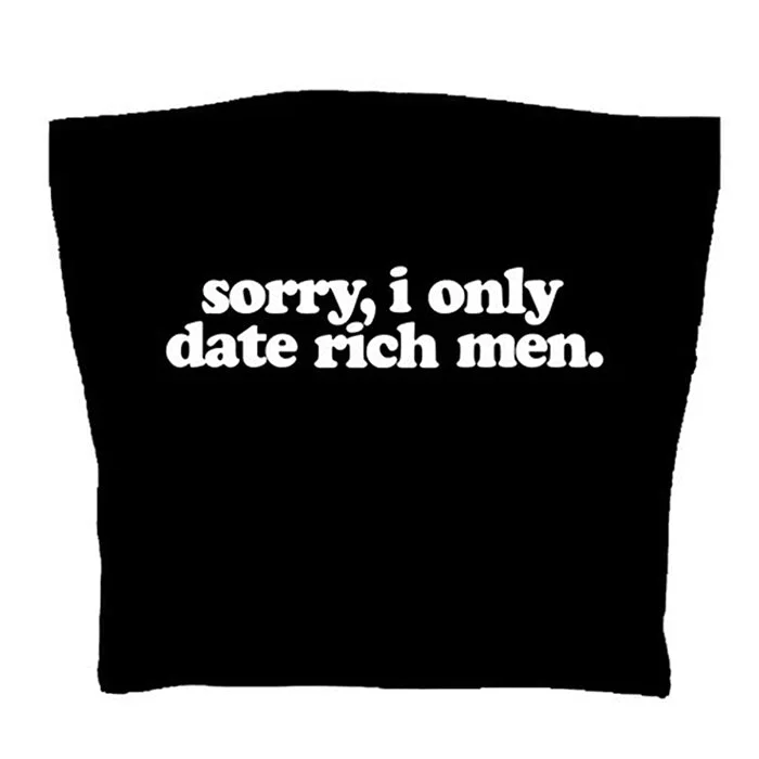 I Date Only Rich Men Y2K Tube Top — view 2 I Date Only Rich Men Y2K Tube Top — view 2