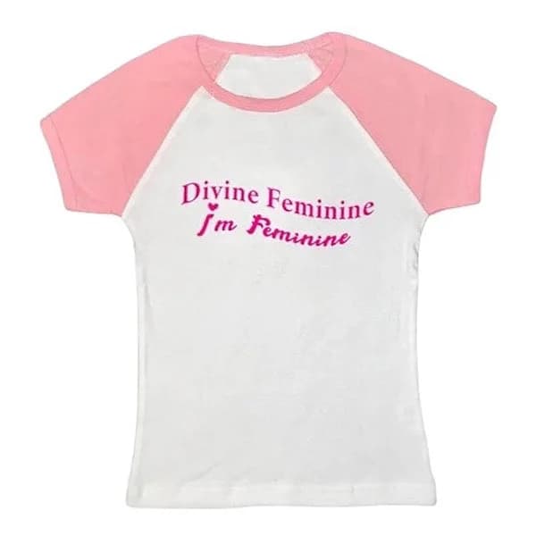 Divine Feminine Baby Tee — view 1 Divine Feminine Baby Tee — view 1