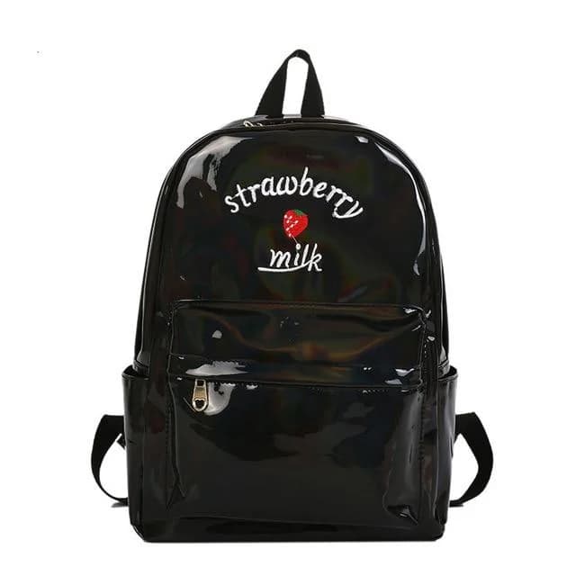Reflective Strawberry Milk Backpack — view 2 Reflective Strawberry Milk Backpack — view 2