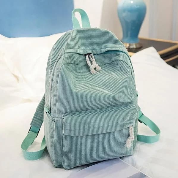 Corduroy School Backpack — view 2 Corduroy School Backpack — view 2