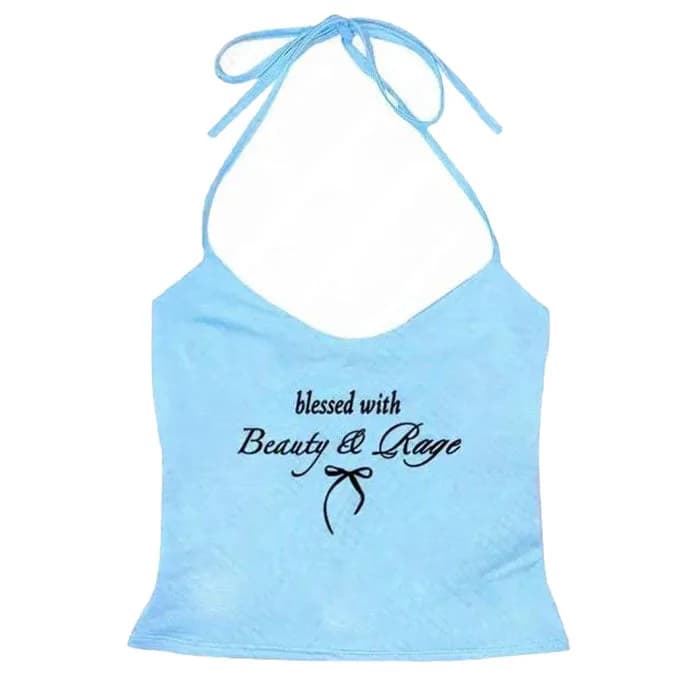 Beauty & Rage Y2K Halter Top — view 2 Beauty & Rage Y2K Halter Top — view 2