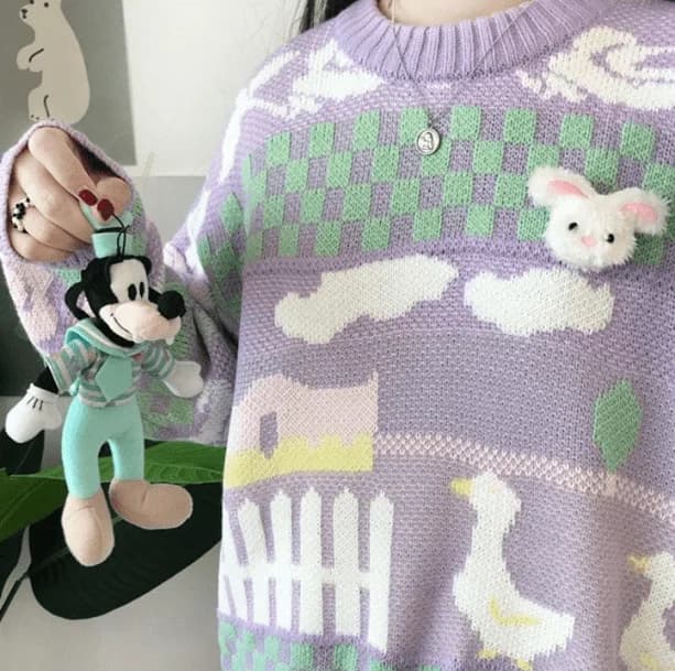 Kawaii Farm Sweater — view 3 Kawaii Farm Sweater — view 3