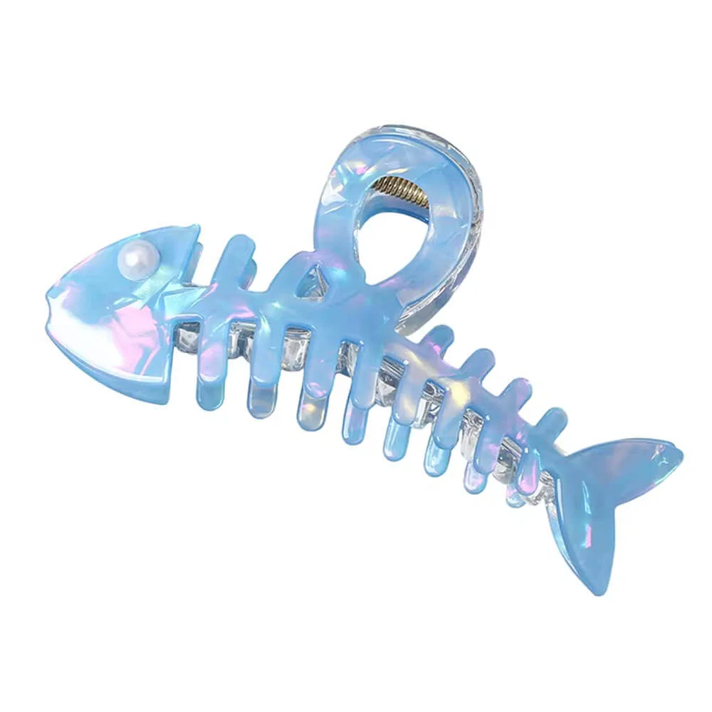 Iridescent Fish Bone Hair Claw — view 1 Iridescent Fish Bone Hair Claw — view 1