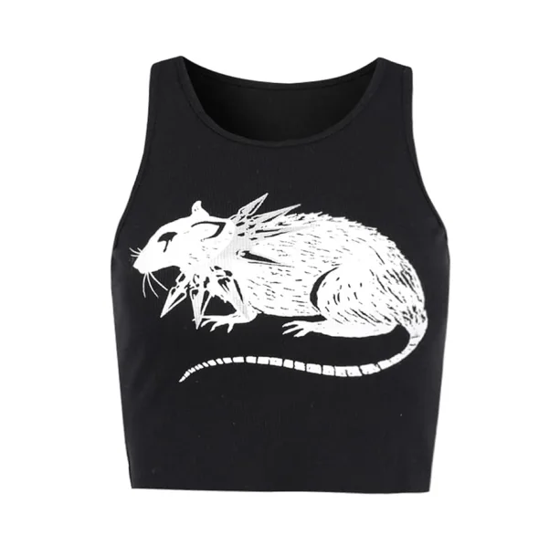 Grunge Rat Crop Top — view 1 Grunge Rat Crop Top — view 1