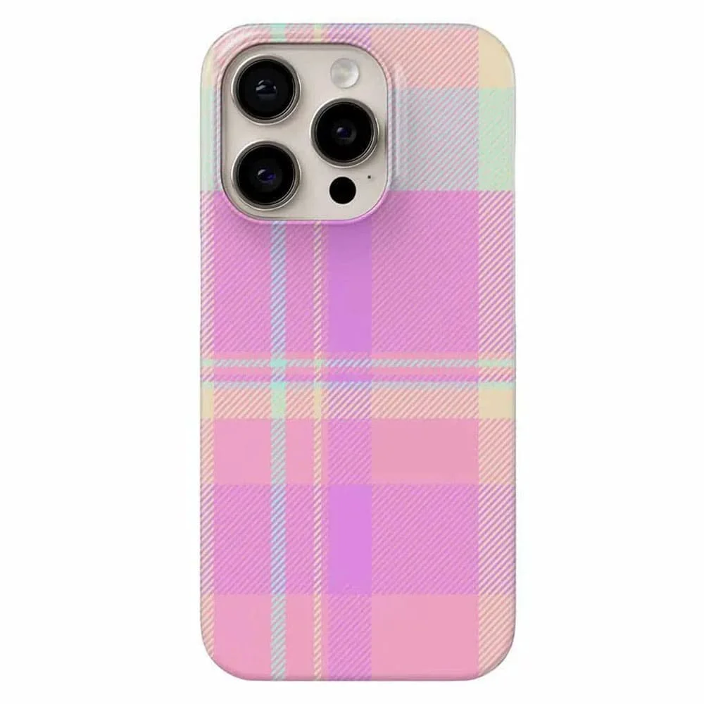 Pastel Checkered Pattern iPhone Case — view 1 Pastel Checkered Pattern iPhone Case — view 1
