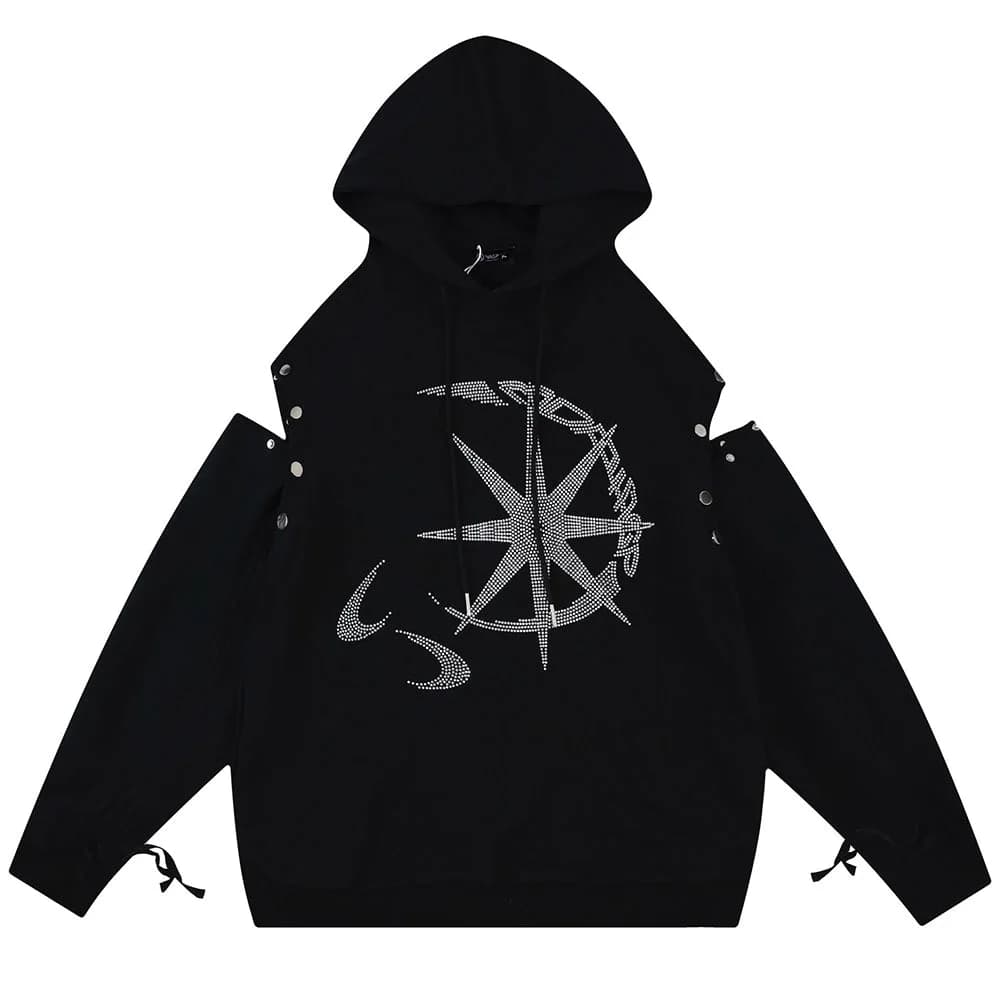 Sun & Moon Rhinestone Hoodie — view 1 Sun & Moon Rhinestone Hoodie — view 1