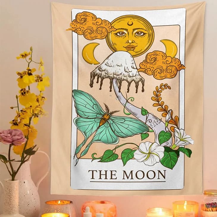 The Moon Tarot Tapestry — view 2 The Moon Tarot Tapestry — view 2