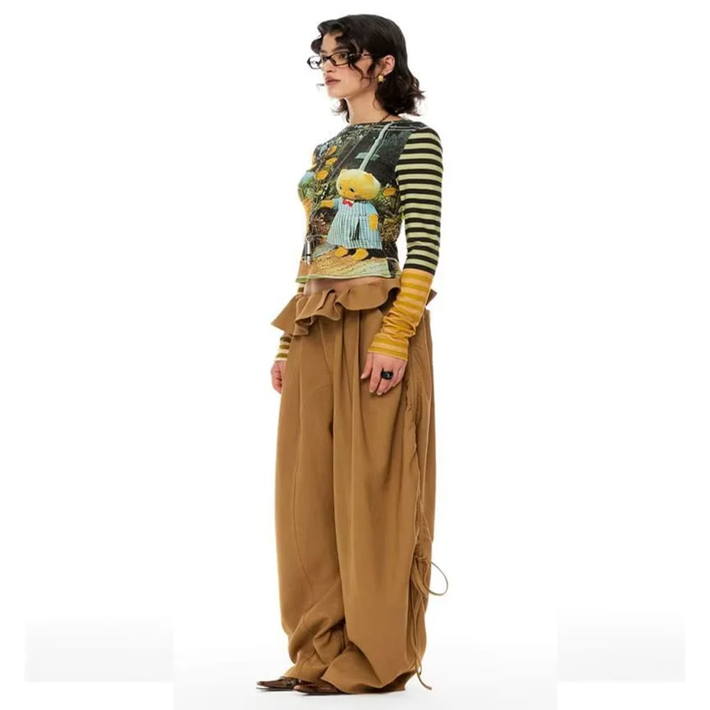 Indie Liminal Cat Striped Long Sleeve Top — view 3 Indie Liminal Cat Striped Long Sleeve Top — view 3
