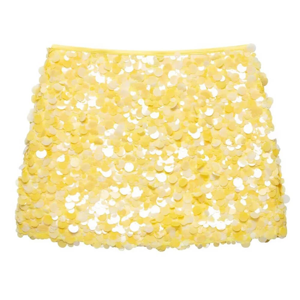 Young & Single Sequin Mini Skirt — view 2 Young & Single Sequin Mini Skirt — view 2