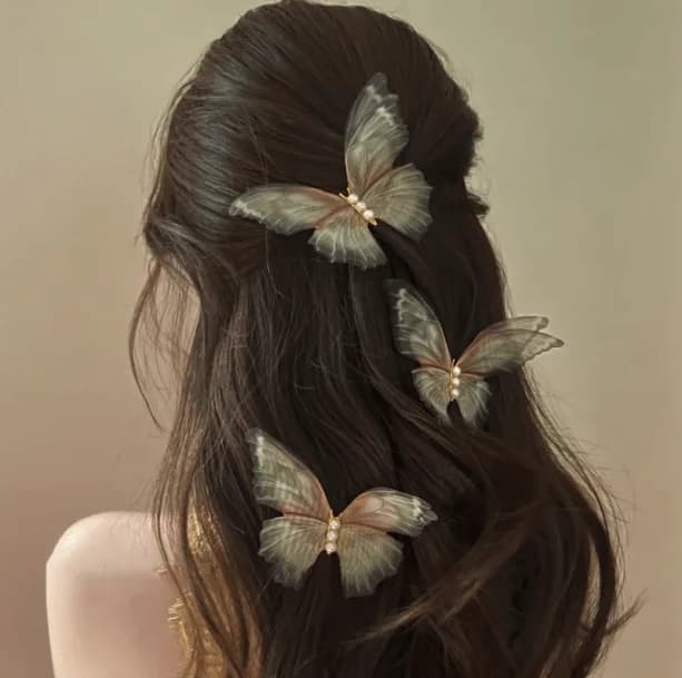 Fairycore Butterfly Hair Clips — view 1 Fairycore Butterfly Hair Clips — view 1