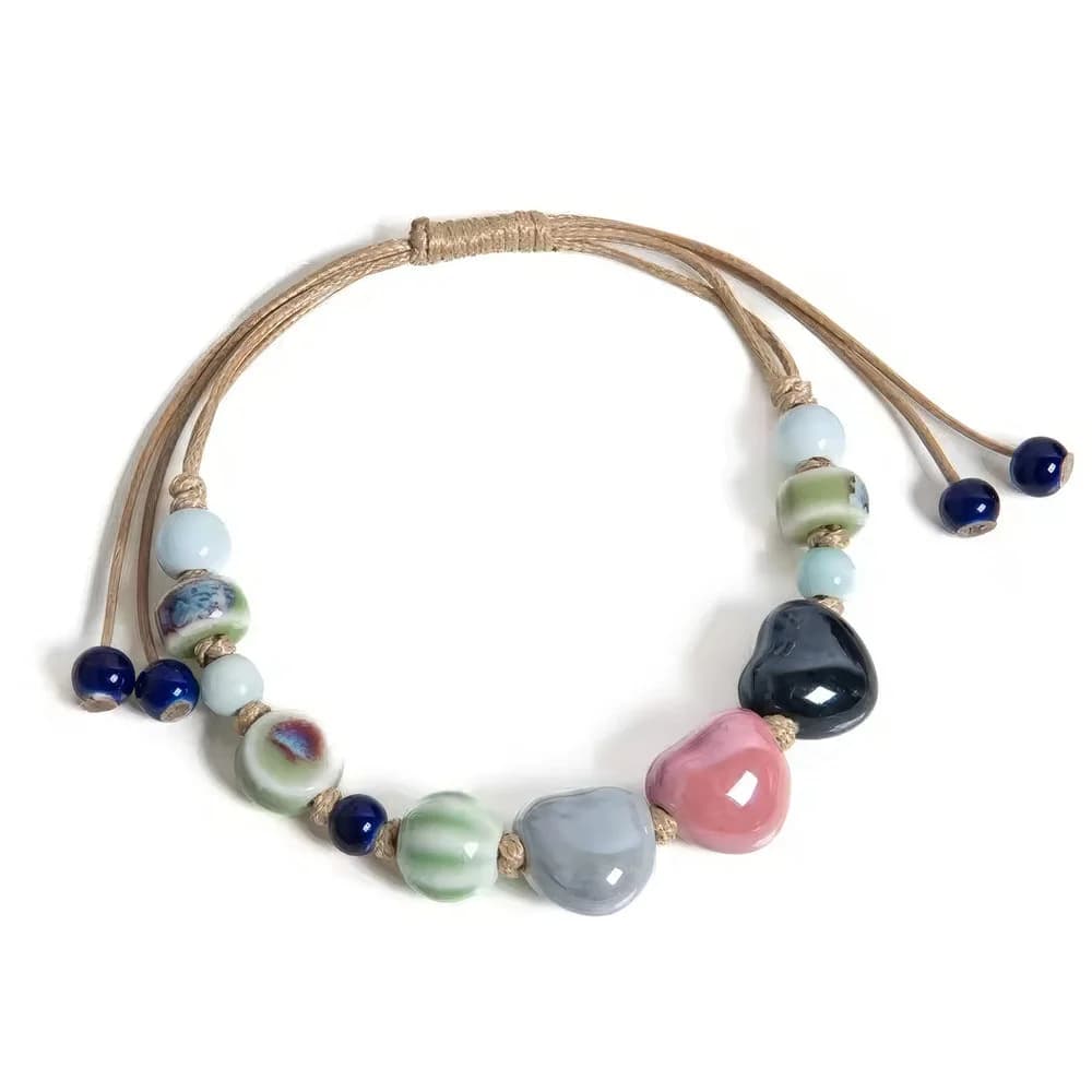 Heart Bead Bracelet — view 2 Heart Bead Bracelet — view 2