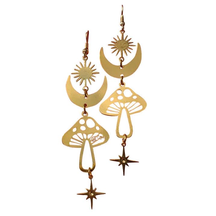 Magic Mushrooms Earrings — view 1 Magic Mushrooms Earrings — view 1