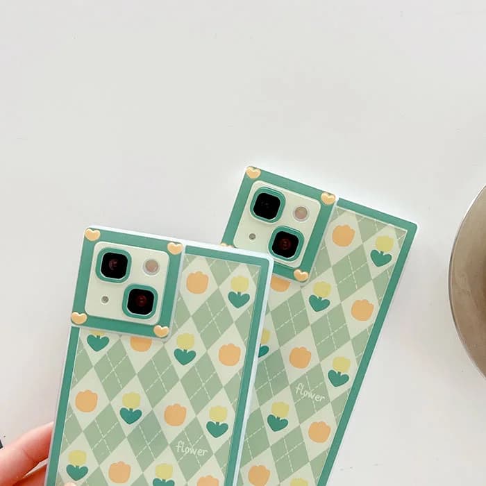 Tulip Argyle iPhone Case — view 2 Tulip Argyle iPhone Case — view 2