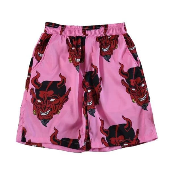 Pink Demon Shorts — view 1 Pink Demon Shorts — view 1