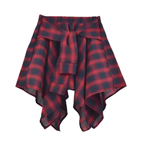 Flannel Shirt Skirt — view 3 Flannel Shirt Skirt — view 3