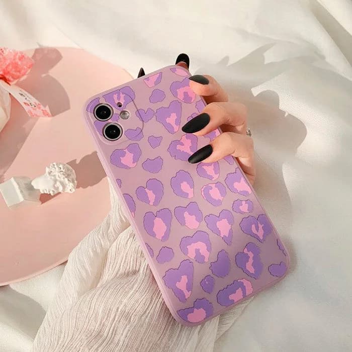 Purple Leopard iPhone Case — view 2 Purple Leopard iPhone Case — view 2