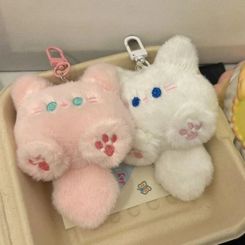 Kawaii Neko Furbaby Plush Keychain — view 2 Kawaii Neko Furbaby Plush Keychain — view 2