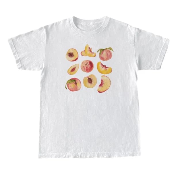 Vintage Peaches T-Shirt — view 2 Vintage Peaches T-Shirt — view 2