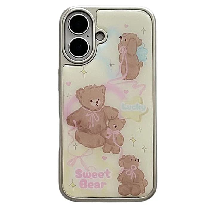 Sweet Bear Aesthetic iPhone Case — view 1 Sweet Bear Aesthetic iPhone Case — view 1