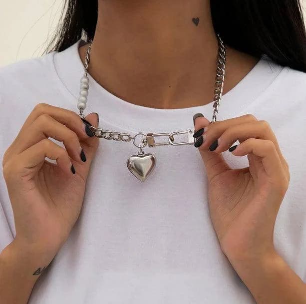 Chunky Heart Necklace — view 1 Chunky Heart Necklace — view 1