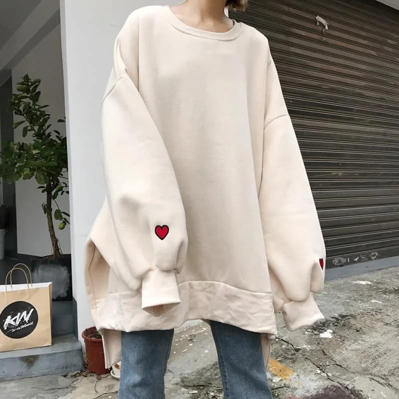 Heart on Sleeves Sweatshirt — view 2 Heart on Sleeves Sweatshirt — view 2