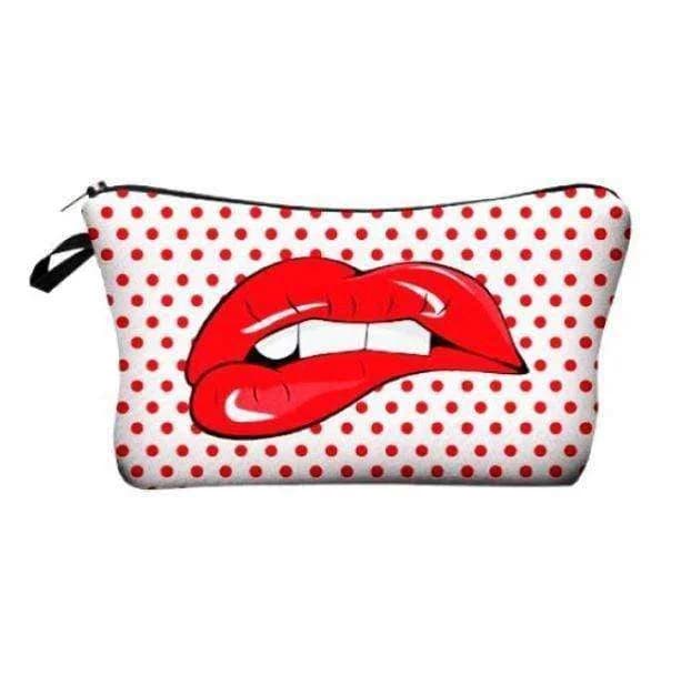 Red Lips Cosmetic Bag — view 1 Red Lips Cosmetic Bag — view 1